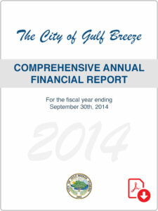 City of Gulf Breeze 2014 Annual Financial Report Cover