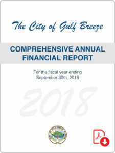 City of Gulf Breeze 2018 Annual Financial Report Cover