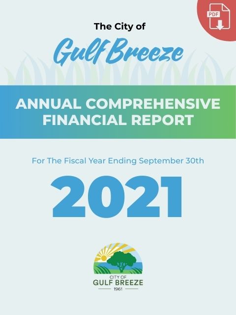 City of Gulf Breeze ACFR report cover - 2021