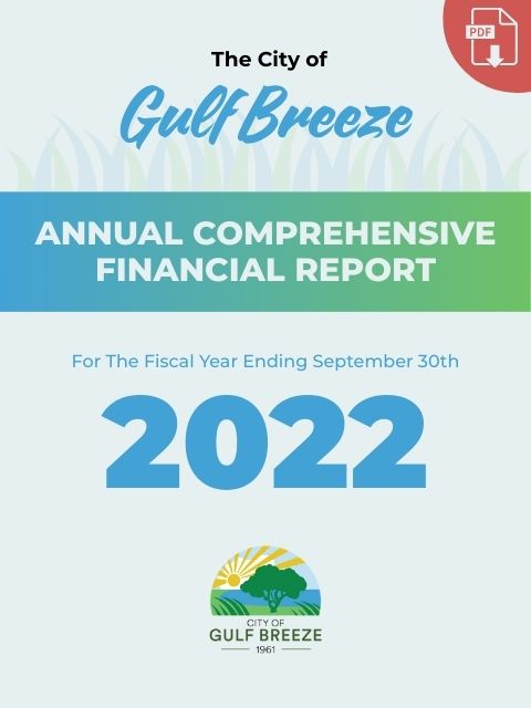 City of Gulf Breeze ACFR report cover - 2022