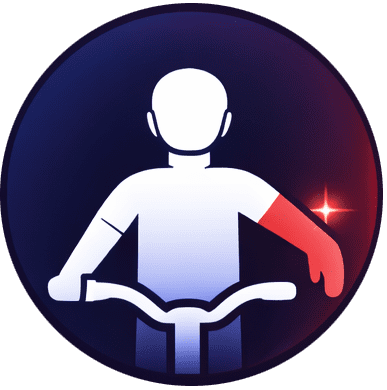 slowing or stopping bike icon